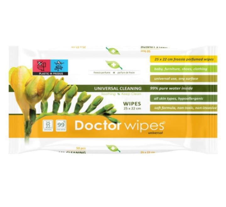 Doctor Wipes Servetele Umede cu capac Fresie