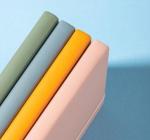 Jegyzetfüzet 210*143mm 96 lap, vonalas, bőr hatású, rózsaszín