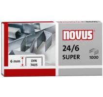 Tűzőgépkapocs 24/6 1000/doboz Novus