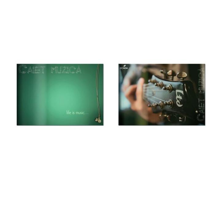 Zene füzet, 17x24 cm Ecada