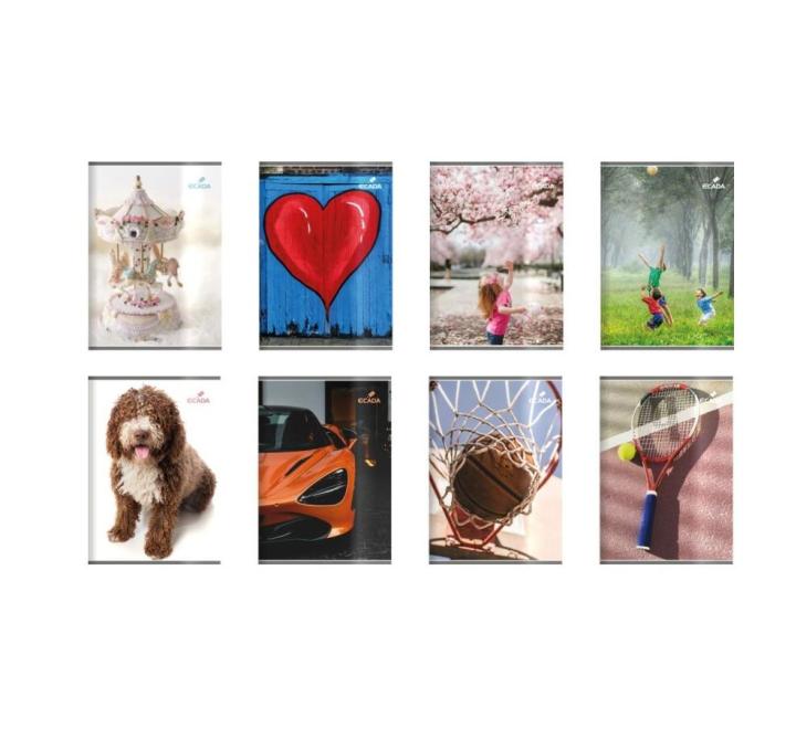 Füzet A5, 48 lap, sima lapú, Ecada