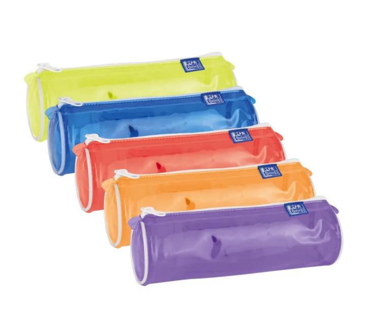 Penar etui Rotund Oxford transparent pvc diverse culori