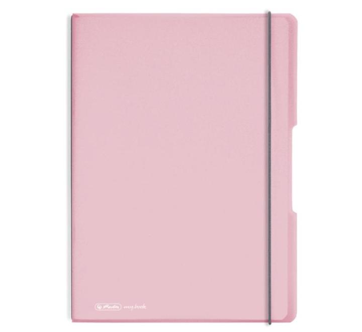 Füzet A4 vonalas+kockás 2x40 lap my.book flex rózsaszín