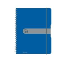 Kockás füzet A4 80 lap, spirálos gumival ellátott kék színū