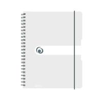 Kockás füzet A4 80 lap, spirálos gumival ellátott fehér színū