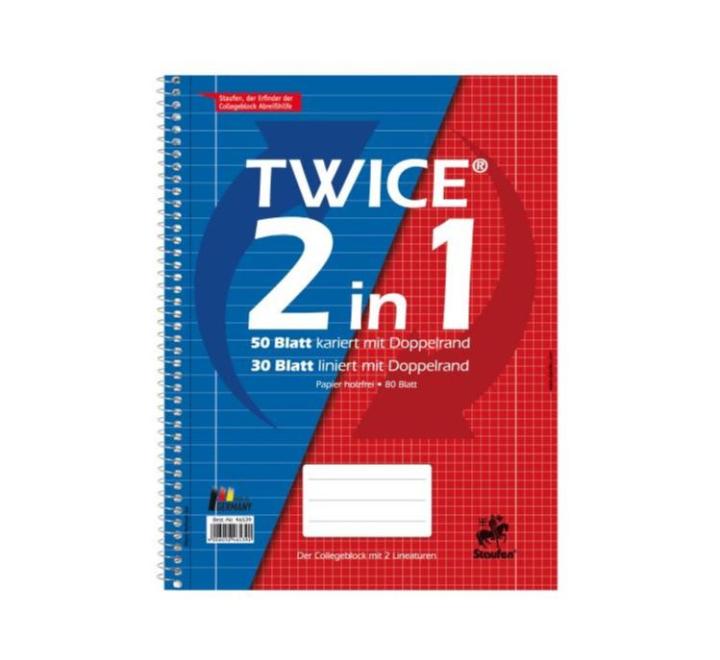 Caiet spirale A4 80 file, Twice