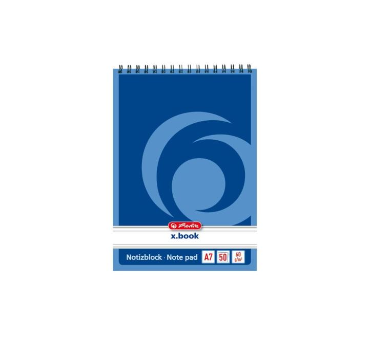Notesz A7 50 lap, spirálos, vonalas