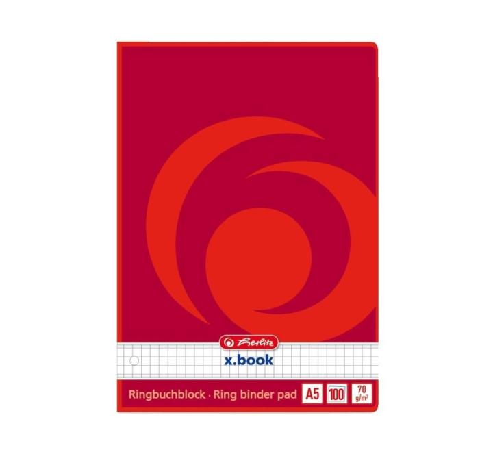 Gyűrűskönyv betét A5, 100 lap, kockás