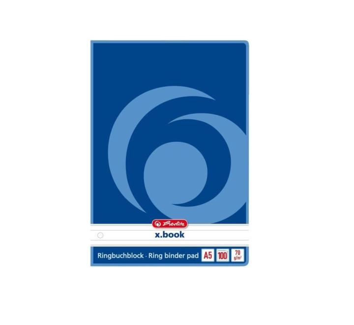 Gyűrűskönyv betét A5, 100 lap, vonalas