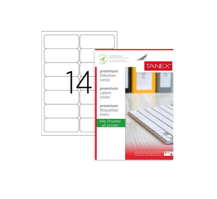 Öntapadós címkék 14/A4 99.1x38.1mm