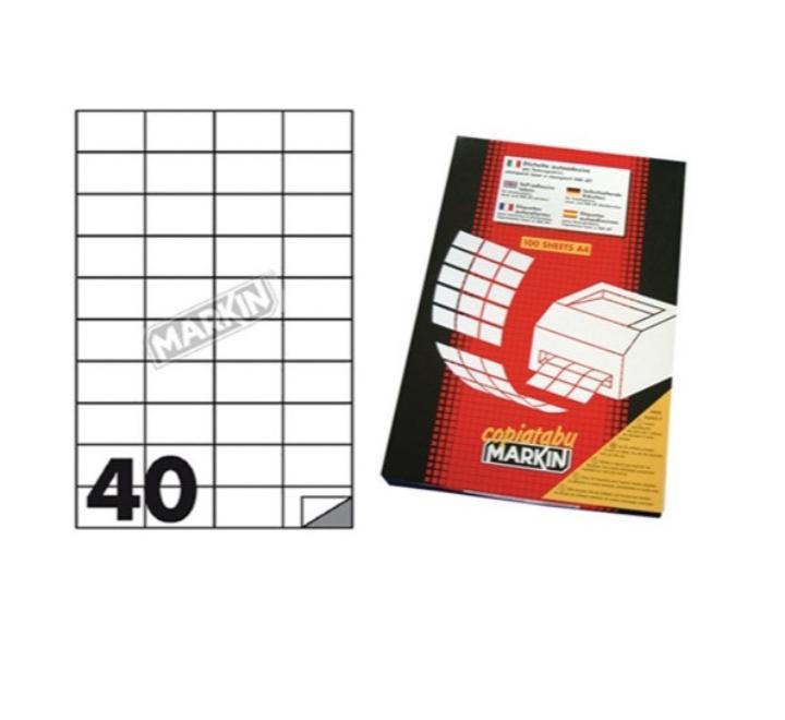 Öntapadós címke 40/A4 100/doboz