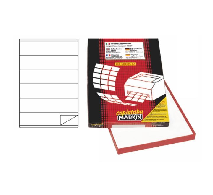 Öntapadós címke 6/A4 210 x 48 mm