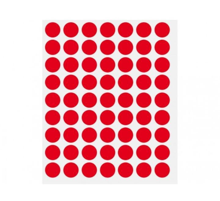 Öntapadós pontok, 630/szett O14, piros