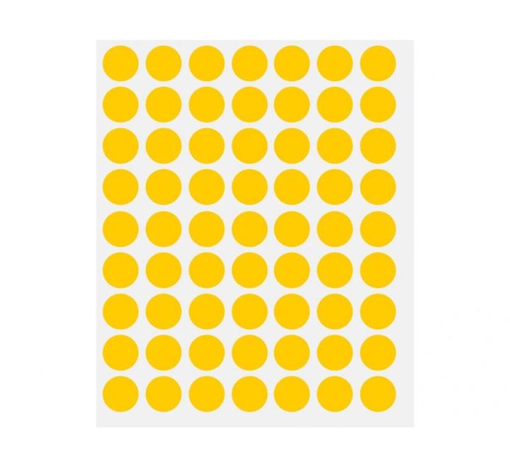 Öntapadós pontok, 630/szett O14, sárga