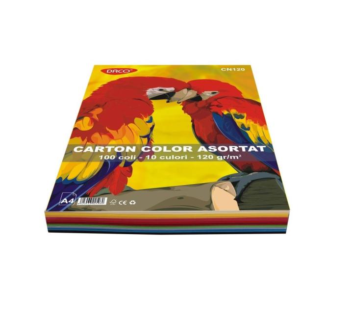Színes karton 120g 100 lap Daco