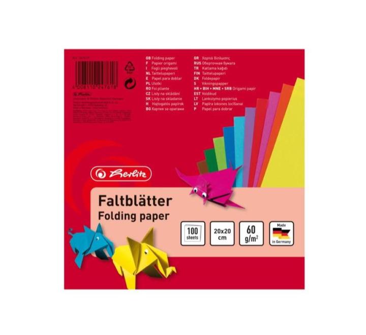 Origami papír 20x20cm 60g Herlitz