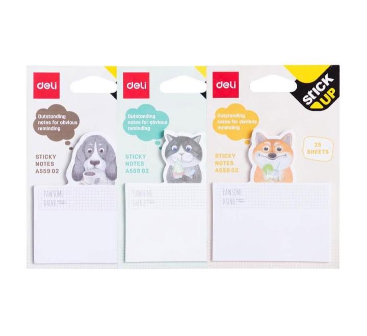 Öntapadós jegyzettömb állatos Deli