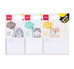 Öntapadós jegyzettömb állatos Deli