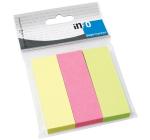 Öntapadós jegyzet cetlik 25x75mm Info