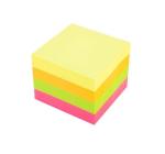 Öntapadós jegyzettömb 51x51mm 4 neon szín 400 lap