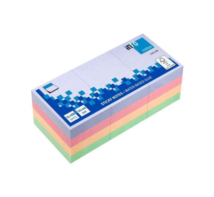 Öntapadós jegyzettömbök Harmony 40x50mm