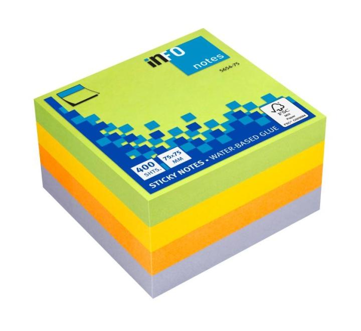 Öntapadós jegyzettömb cub spring 75x75 400F