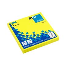 Notes adeziv Info 75x75mm 80 file galben