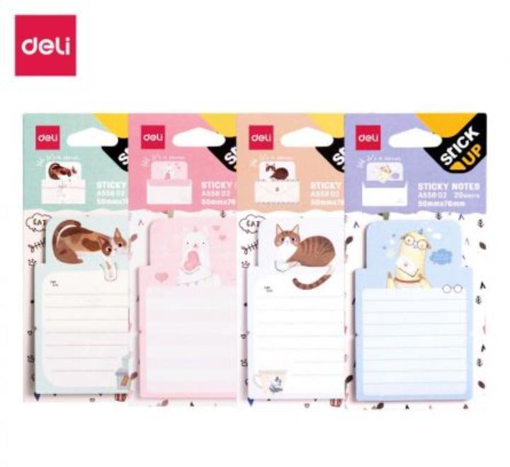 Öntapadós jegyzettömb, vonalas, állatmintás