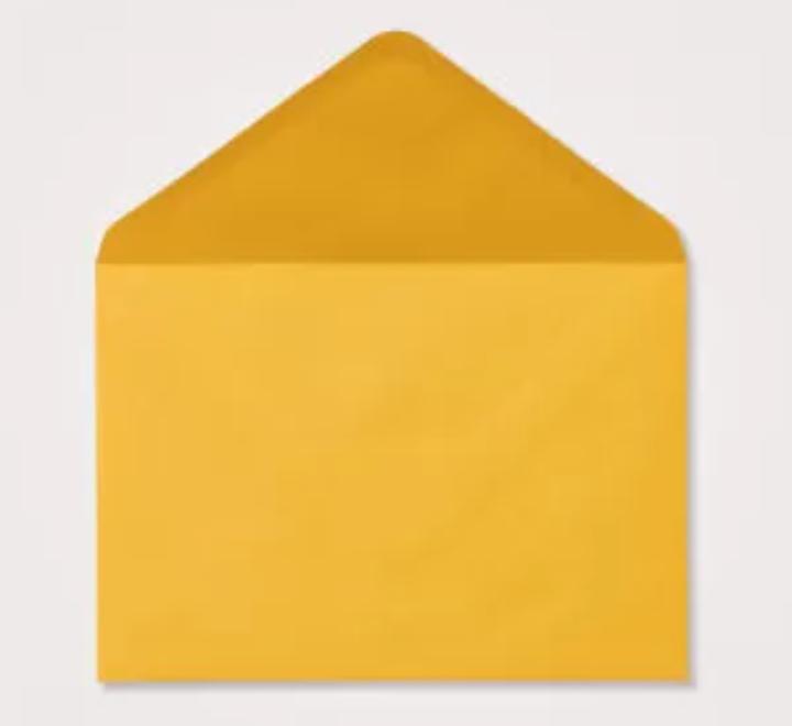 Színes boríték C6 sötét arany