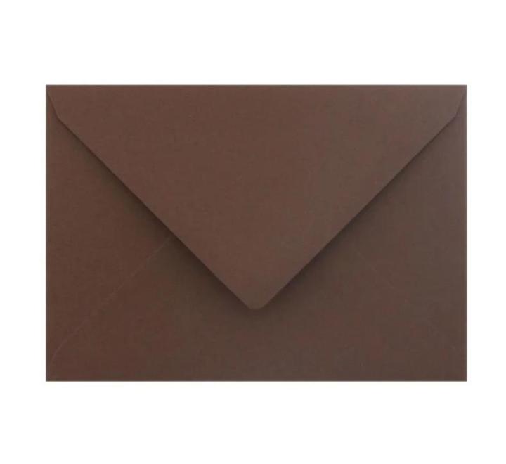 Színes boríték C6 csokoládé barna