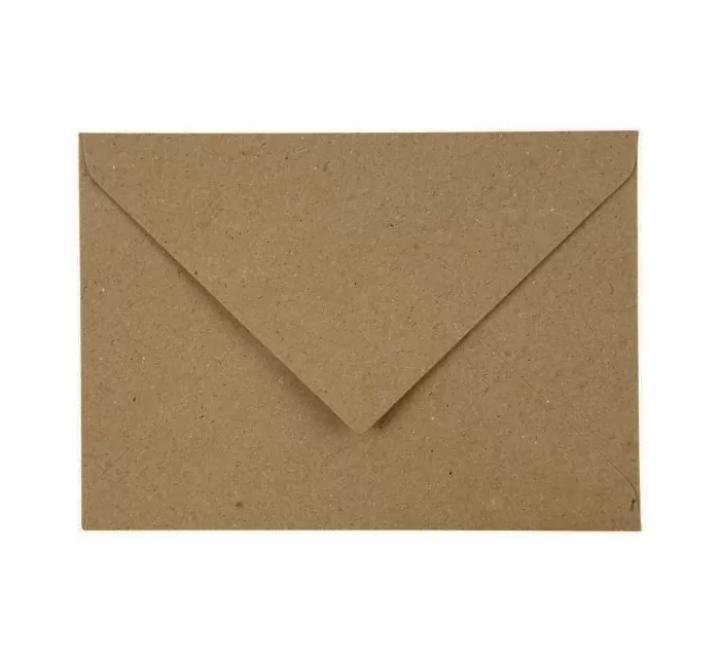 Színes boríték C6 natúr