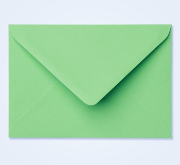 Színes boríték C6 világos zöld