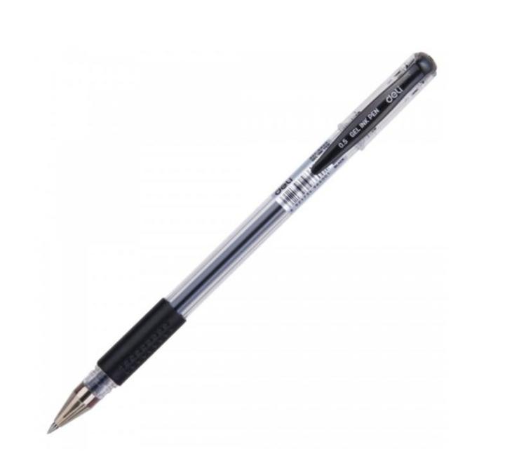 Zselés golyóstoll grip 6600 0.5mm Deli fekete