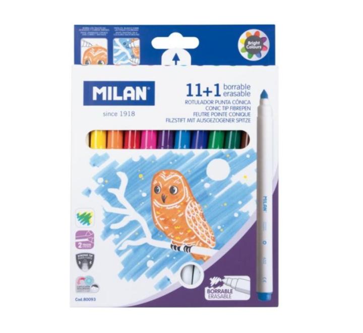 Filctoll 11 szín + 1 törlő Milan