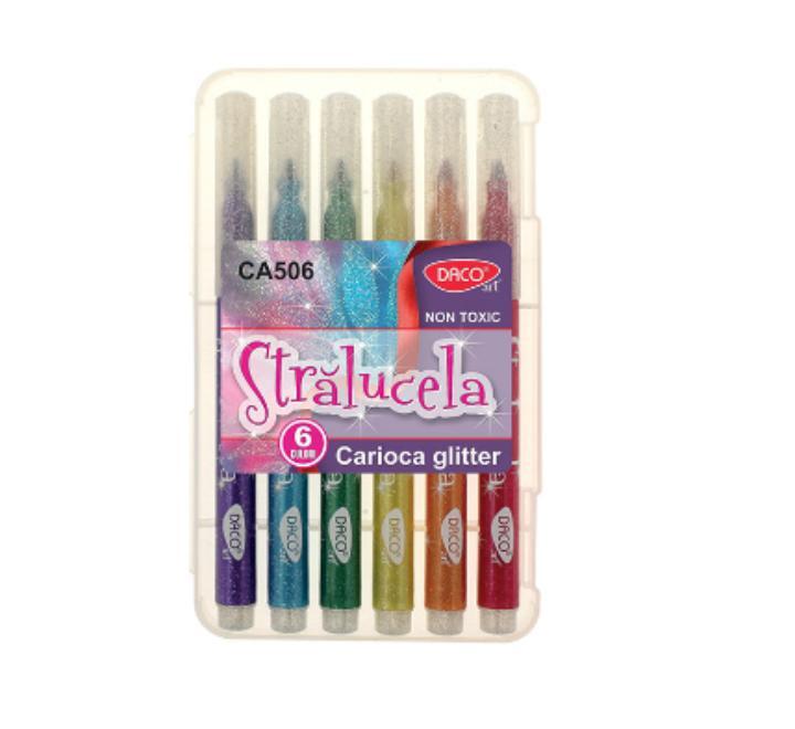 Filctoll 6 szín csillámos Strălucelă Daco