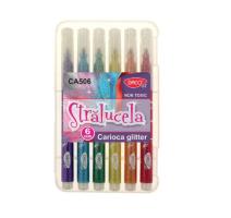 Carioca 6 culori glitter Strălucelă Daco