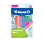 Dupla végű filctoll colorella duo 12 szín Pelikan