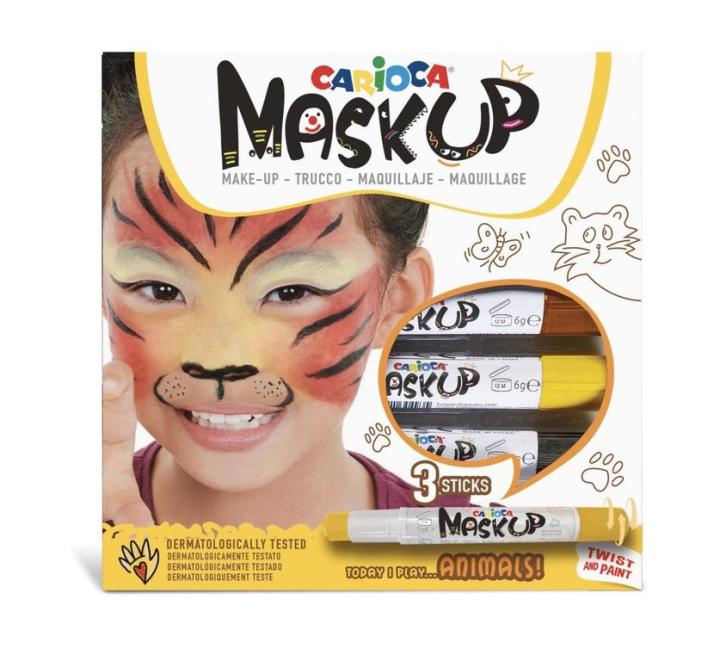 Arcfesték Carioca Mask-Up Animals 3/szett