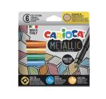 Filctoll 6 szín Carioca Metallic Maxi