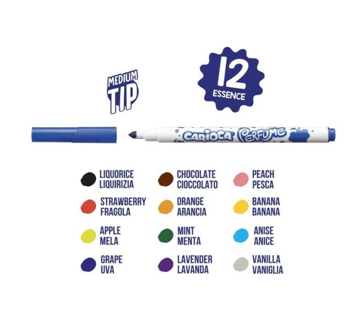 Filctoll 12 szín illatos Carioca