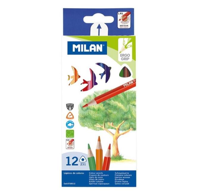 Színes ceruza 12 szín Milan