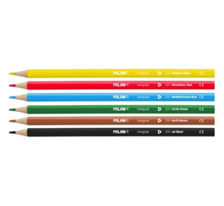 Színes ceruza 6 szín Milan