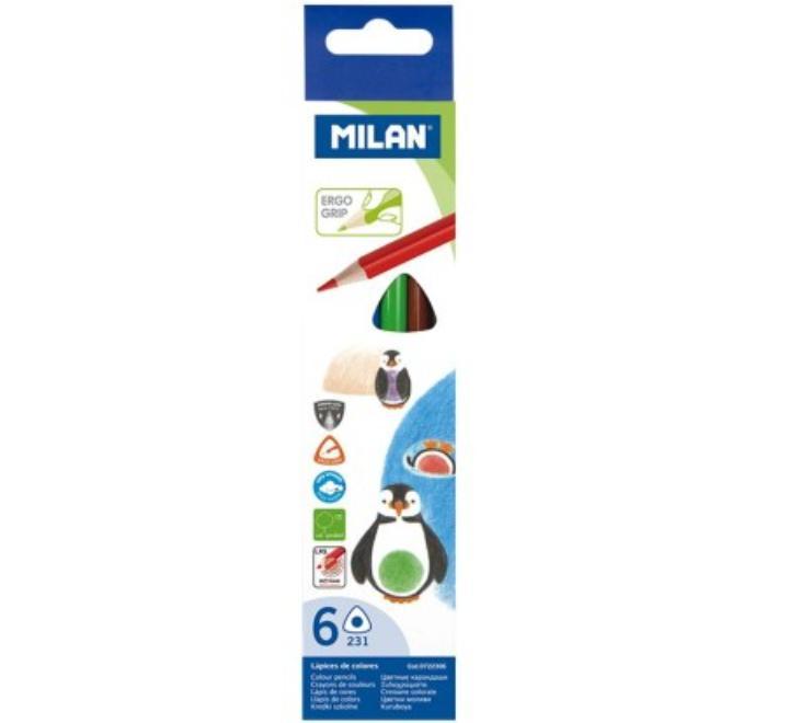 Színes ceruza 6 szín Milan