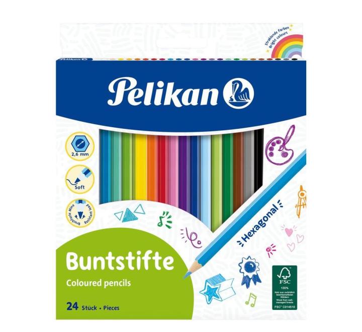 Színes ceruza 24 szín Pelikan