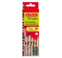 Színesceruza 6 szín Trilino