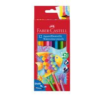 Creion colorat acuarela 12 culori Faber-Castell