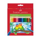 Háromszög alakú színes ceruzák 24 szín + hegyező