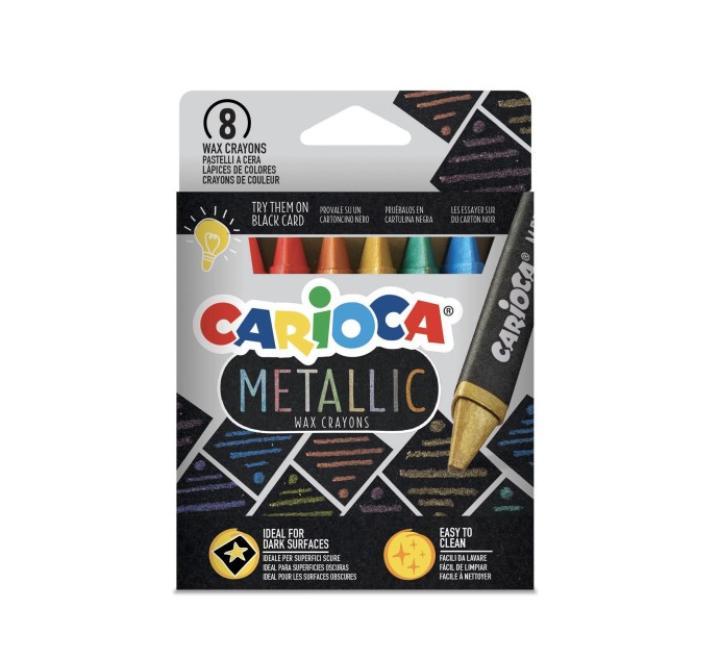 Zsírkréta 8 metalizált szín Carioca