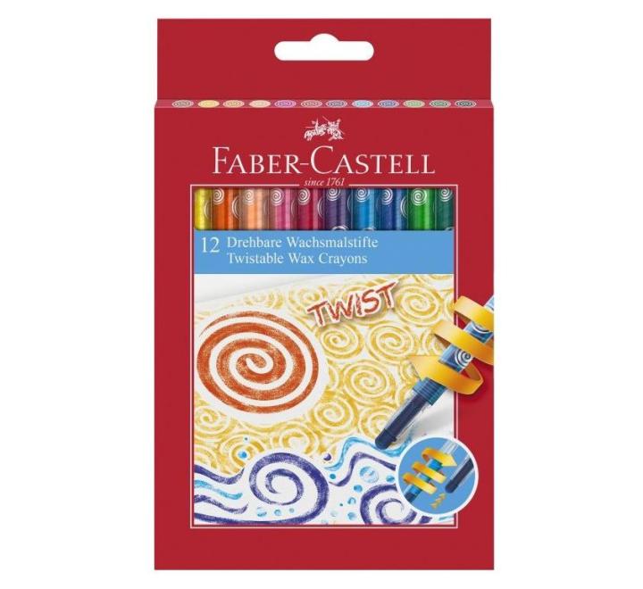Zsírkréta 12 szín állítható Faber-Castell