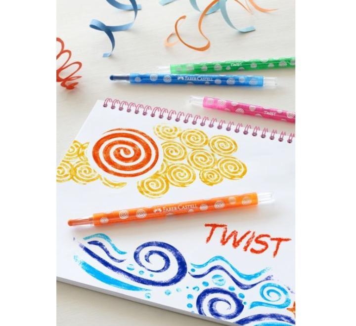 Zsírkréta 12 szín állítható Faber-Castell